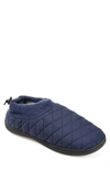 Vance Co. . Fargo Quilted Faux Fur Lined Slipper In Blue