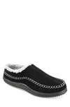 Vance Co. . Godwin Fleece Lined Moc Clog Slipper In Black