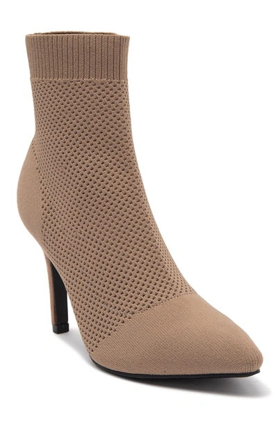 Mia Mckinley Sock Bootie In Dark Sand