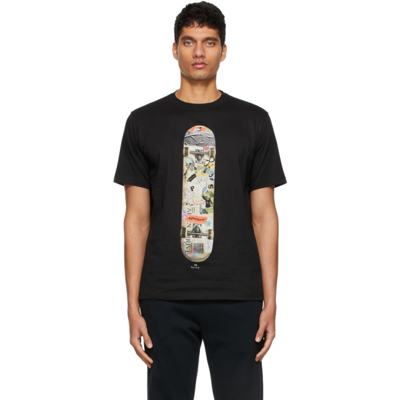 Ps By Paul Smith Graphic Print Organic Cotton T-shirt In Black