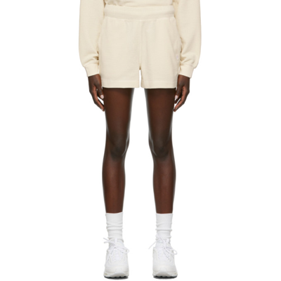Helmut Lang Off-white Cotton Waffle Shorts In C01 Winter White