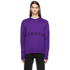 GIVENCHY PURPLE 4G NEEDLE PUNCH SWEATER