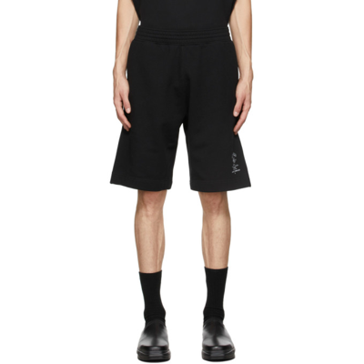 Givenchy Black Mmw Crest Bermuda Shorts