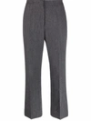 JIL SANDER FLARED CROPPED TROUSERS,17128641