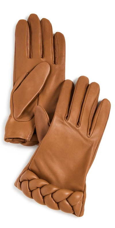 Agnelle Edith Gloves In Tan