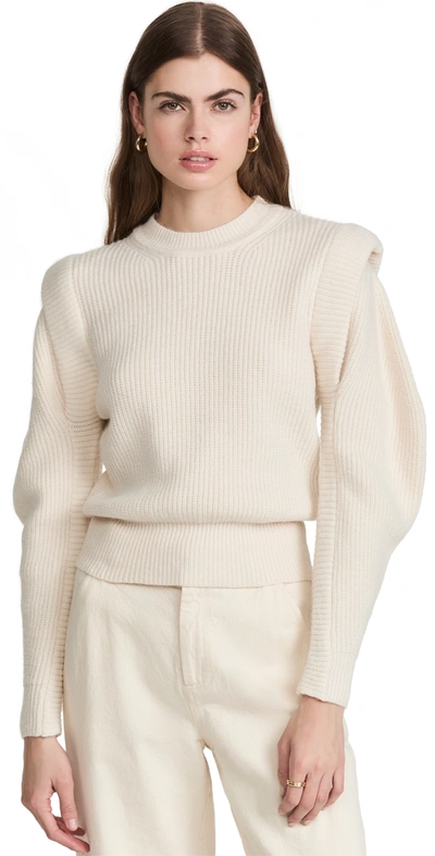 Astr Romina Crewneck Sweater In White