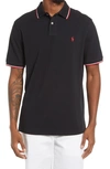Polo Ralph Lauren Solid Cotton Polo Shirt In Black