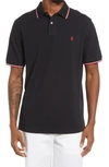 Polo Ralph Lauren Solid Cotton Polo Shirt In Polo Black