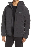 Mountain Hardwear Stretchdown™ 700 Fill Power Down Hooded Jacket In Dark Storm Heather