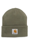 Carhartt Short Watch Hat In Thyme