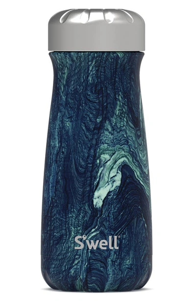 S'well 16-ounce Insulated Traveler Bottle In Azurite Marble