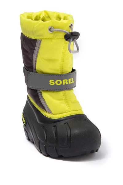 Sorel Kids' Flurry Weather Resistant Snow Boot In Dark Grey