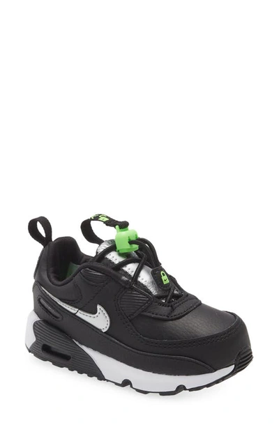 Nike Kids' Air Max 90 Toggle Sneaker In Black/green