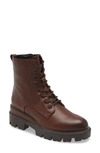 Sam Edelman Garret Combat Platform Boot - Medium In Dark Brown