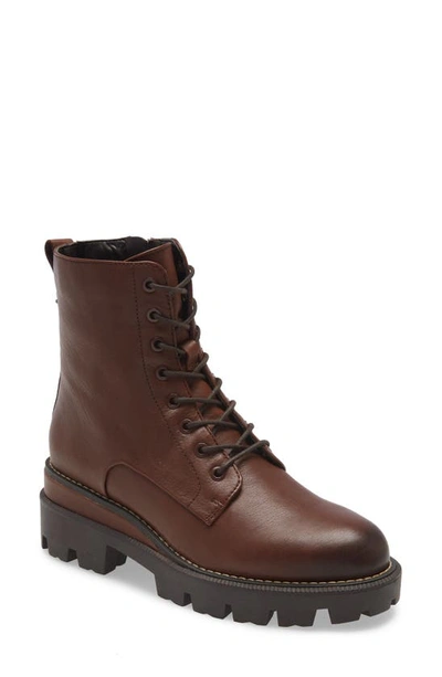 Sam Edelman Garret Combat Platform Boot - Medium In Dark Brown In Dark Brown/ Brown