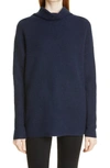 Nordstrom Signature Cashmere Mock Neck Sweater In Navy Night