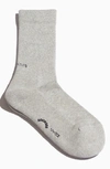 Socksss Unisex Solid Tennis Socks In Moonwalk