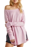Free People Snowy Thermal Shirt In Mink Tink
