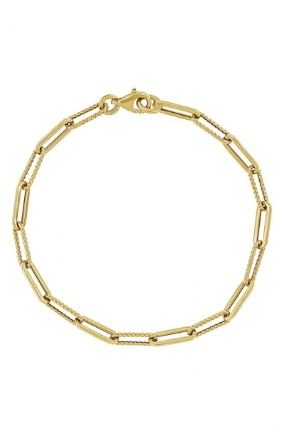 Bony Levy 14k Gold Alternative Link Bracelet In 14k Yellow Gold