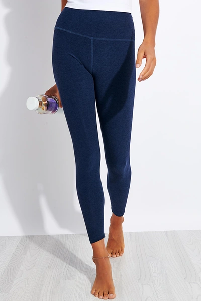 Beyond Yoga Spacedye Caught In The Midi High Waisted Legging In Navy