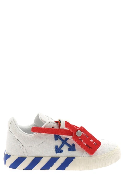 Off-white Babies' Little Kid's & Kid's Low-rise Strapped Vulcanized Canvas Sneakers In White