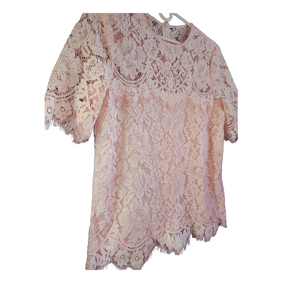 Pre-owned Ganni Spring Summer 2019 Blouse In Pink