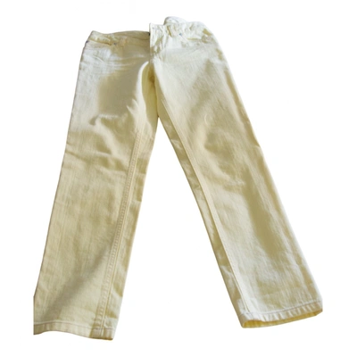 Pre-owned Ralph Lauren Straight Pants In Yellow