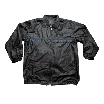 Pre-owned Versace Silk Jacket In Black