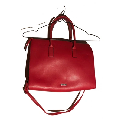 Pre-owned Aldo Vegan Leather Handbag In Red