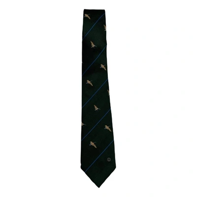 Pre-owned Sartoriale Silk Tie In Green