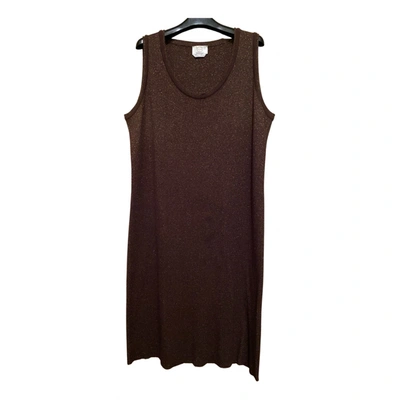 Pre-owned Marina Rinaldi Mid-length Dress In Brown