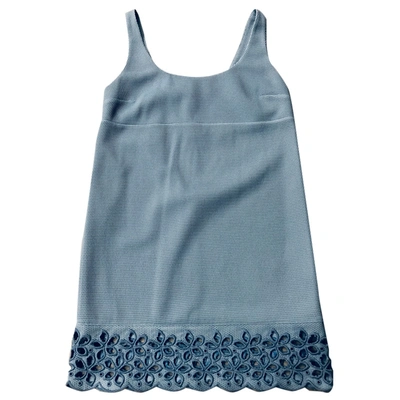Pre-owned Prada Mini Dress In Blue