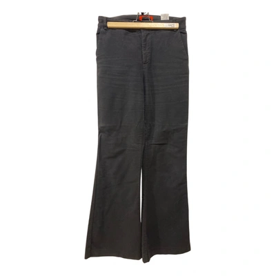 Pre-owned Max Mara Trousers In Anthracite