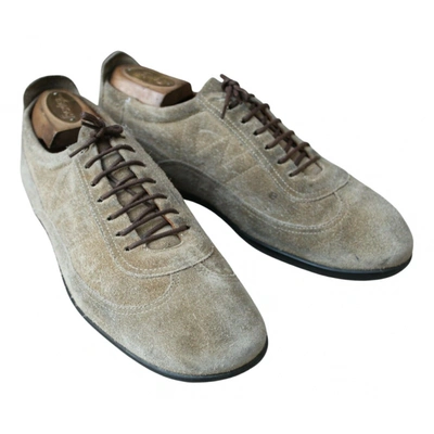 Pre-owned Jm Weston Lace Ups In Khaki