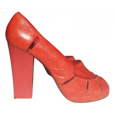 Pre-owned Chloé Leather Heels In Red
