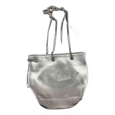 Pre-owned Jean Paul Gaultier Leather Crossbody Bag In Silver