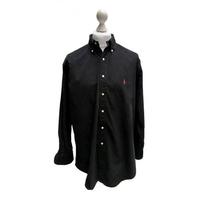 Pre-owned Ralph Lauren Velvet Shirt In Black