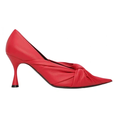 Pre-owned Balenciaga Leather Heels In Red