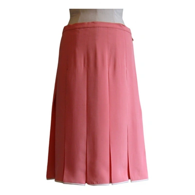 Pre-owned Jill Stuart Silk Mid-length Skirt In Pink