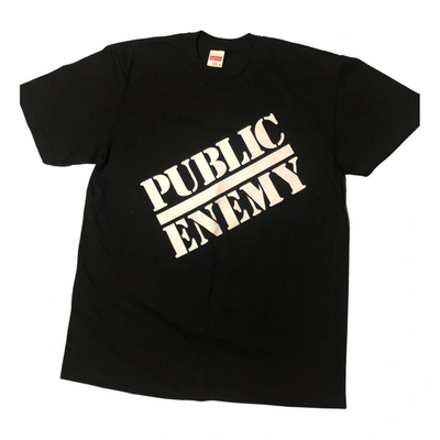 Pre-owned Supreme T-shirt In Black