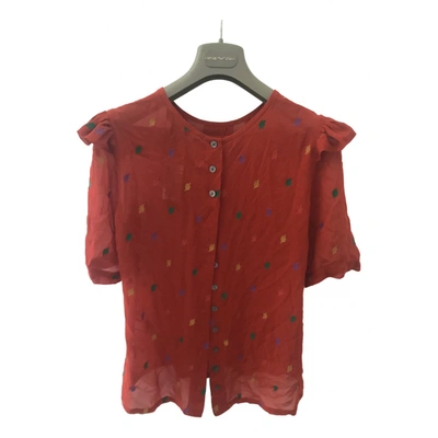 Pre-owned Marc By Marc Jacobs Silk Blouse In Orange