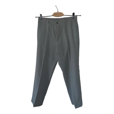 Pre-owned Stefanel Trousers In Grey