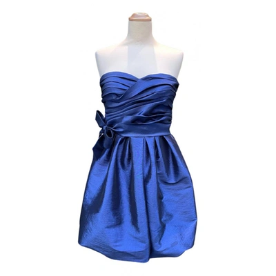Pre-owned Calvin Klein Mini Dress In Blue