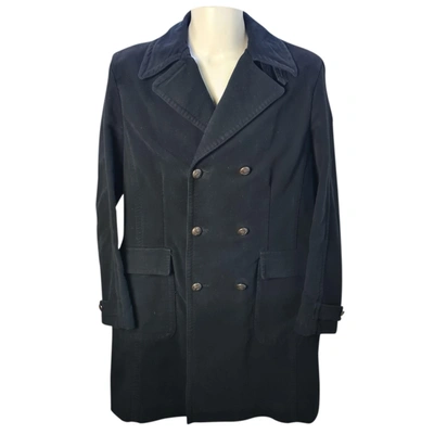 Pre-owned Cerruti 1881 Coat In Black