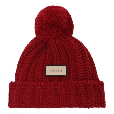 Pre-owned Gucci Wool Beanie In Red