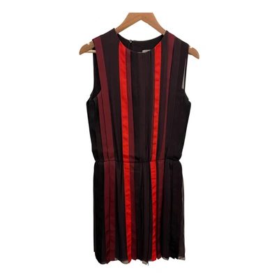 Pre-owned Bottega Veneta Silk Mid-length Dress In Red