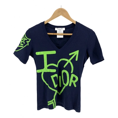 Pre-owned Dior T-shirt In Navy