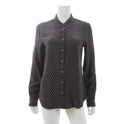 Pre-owned Equipment Silk Shirt In Black