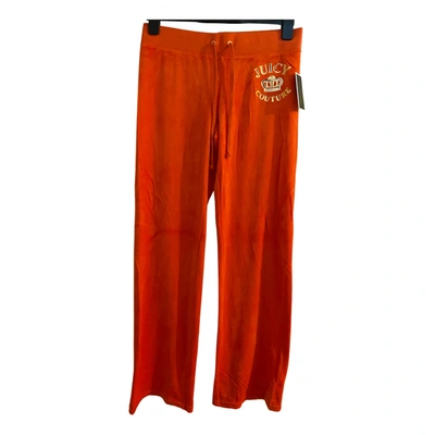 Pre-owned Juicy Couture Trousers In Orange