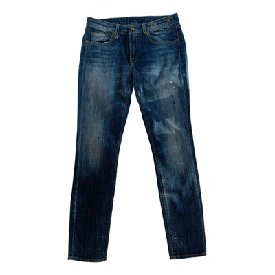 Pre-owned R13 Slim Jeans In Blue